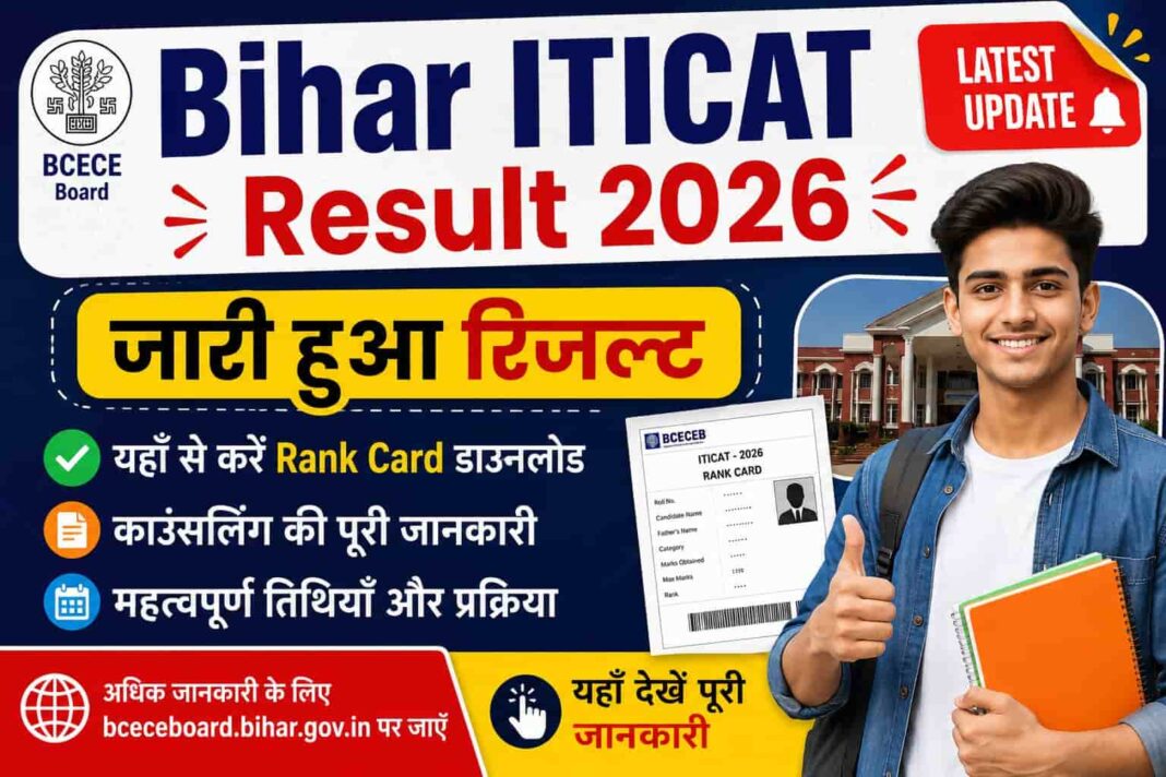 Bihar ITICAT Result 2026